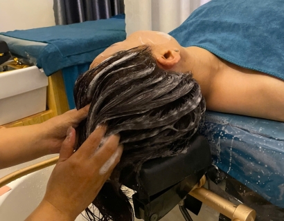 Gội đầu relax 
